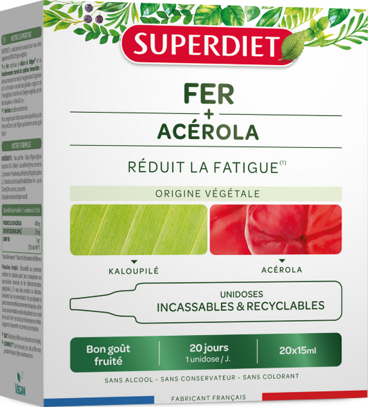 Fer et acérola goût fruité (réduit la fatigue) - 1