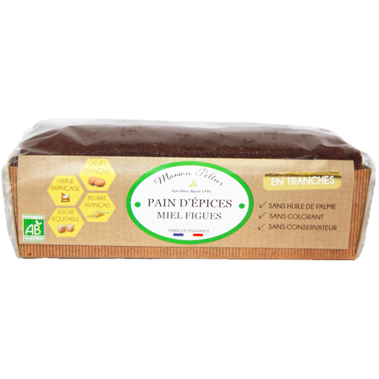 Pain d'épices tranché aux figues bio - 1