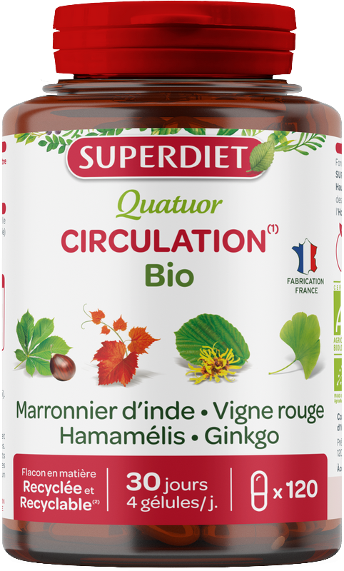 Quatuor circulation bio (marronnier d'inde, vigne rouge, hamamélis, ginkgo) - 1